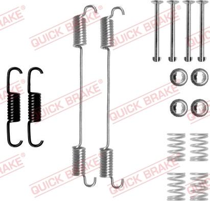 QUICK BRAKE 1050796 - Piederumu komplekts, Bremžu loki adetalas.lv