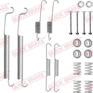 QUICK BRAKE 1050756 - Piederumu komplekts, Bremžu loki adetalas.lv