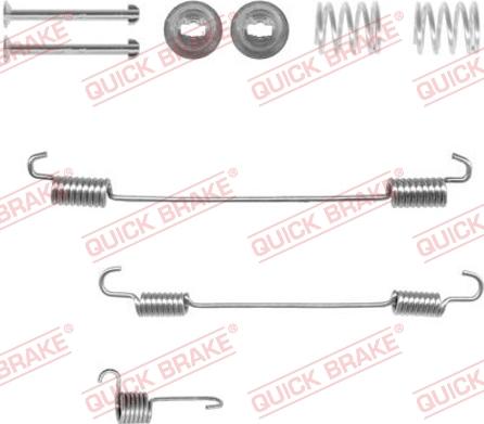 QUICK BRAKE 105-0750-1L - Piederumu komplekts, Bremžu loki adetalas.lv