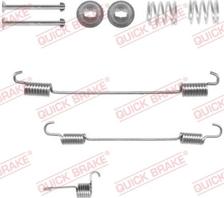 QUICK BRAKE 10507501R - Piederumu komplekts, Bremžu loki adetalas.lv