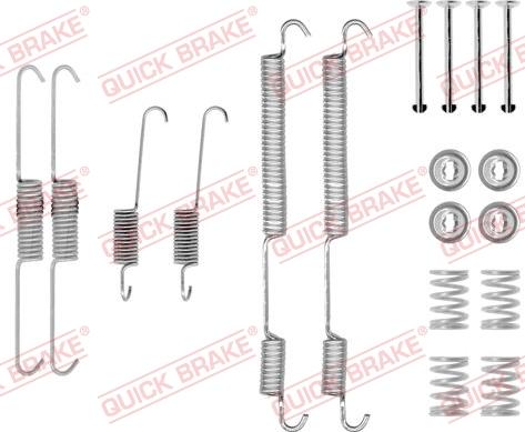 QUICK BRAKE 1050753 - Piederumu komplekts, Bremžu loki adetalas.lv