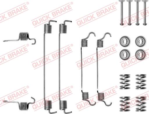 QUICK BRAKE 105-0784 - Piederumu komplekts, Bremžu loki adetalas.lv