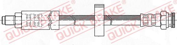 QUICK BRAKE 32.907 - Bremžu šļūtene adetalas.lv