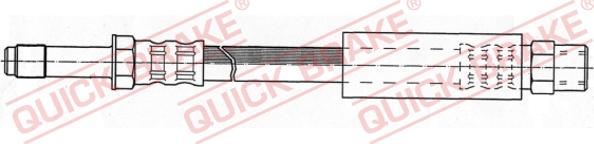 QUICK BRAKE 32.327 - Bremžu šļūtene adetalas.lv