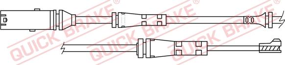 QUICK BRAKE WS 0418 A - Indikators, Bremžu uzliku nodilums adetalas.lv