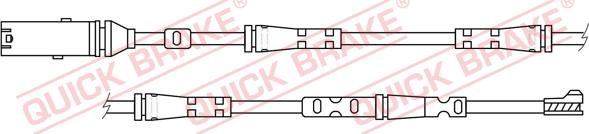 QUICK BRAKE WS 0417 A - Indikators, Bremžu uzliku nodilums adetalas.lv