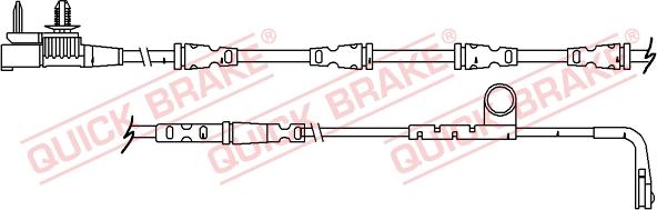 QUICK BRAKE WS 0364 A - Indikators, Bremžu uzliku nodilums adetalas.lv