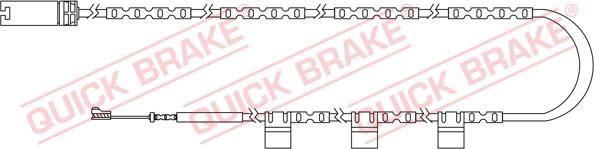 QUICK BRAKE WS 0300 A - Indikators, Bremžu uzliku nodilums adetalas.lv