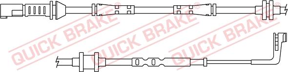 QUICK BRAKE WS 0383 A - Indikators, Bremžu uzliku nodilums adetalas.lv