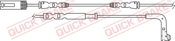 QUICK BRAKE WS 0250 B - Indikators, Bremžu uzliku nodilums adetalas.lv