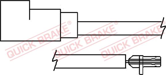 QUICK BRAKE WS 0257 B - Indikators, Bremžu uzliku nodilums adetalas.lv