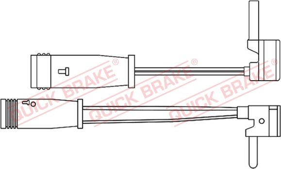 QUICK BRAKE WS 0214 A - Indikators, Bremžu uzliku nodilums adetalas.lv