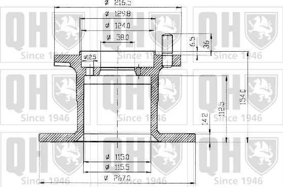 Quinton Hazell BDC4659 - Bremžu diski adetalas.lv