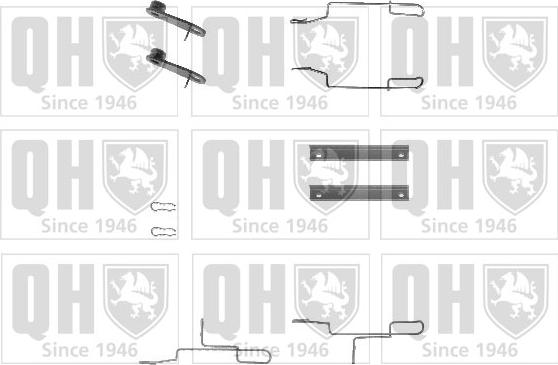 Quinton Hazell BFK749 - Piederumu komplekts, Disku bremžu uzlikas adetalas.lv
