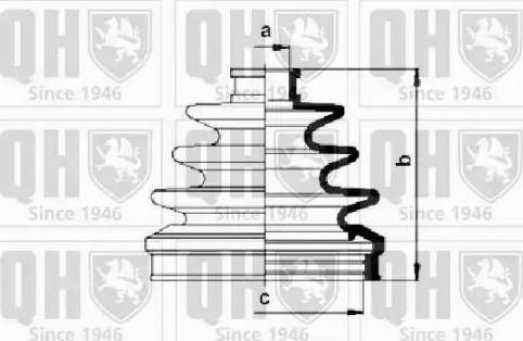 Quinton Hazell QJB495 - Putekļusargs, Piedziņas vārpsta adetalas.lv