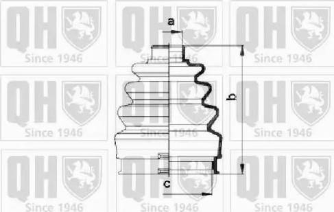 Quinton Hazell QJB403 - Putekļusargs, Piedziņas vārpsta adetalas.lv