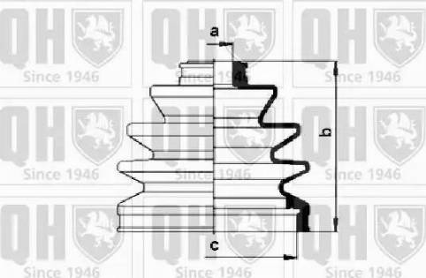 Quinton Hazell QJB288 - Putekļusargs, Piedziņas vārpsta adetalas.lv