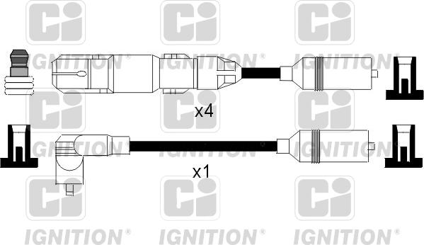 Quinton Hazell XC958 - Augstsprieguma vadu komplekts adetalas.lv