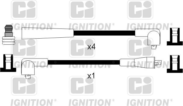 Quinton Hazell XC421 - Augstsprieguma vadu komplekts adetalas.lv