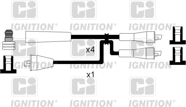 Quinton Hazell XC523 - Augstsprieguma vadu komplekts adetalas.lv