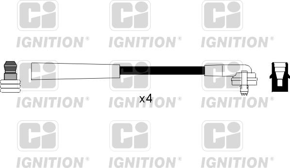 Quinton Hazell XC154 - Augstsprieguma vadu komplekts adetalas.lv