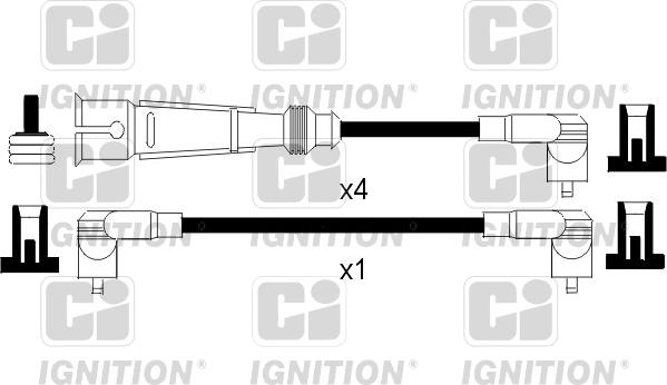 Quinton Hazell XC1095 - Augstsprieguma vadu komplekts adetalas.lv