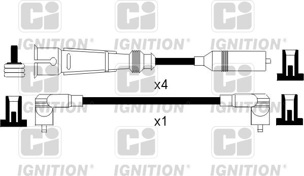 Quinton Hazell XC1093 - Augstsprieguma vadu komplekts adetalas.lv