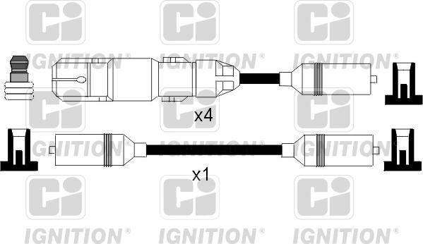 Quinton Hazell XC1043 - Augstsprieguma vadu komplekts adetalas.lv