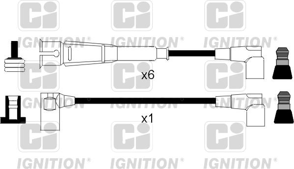 Quinton Hazell XC1042 - Augstsprieguma vadu komplekts adetalas.lv