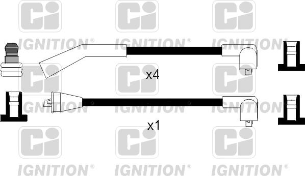 Quinton Hazell XC1069 - Augstsprieguma vadu komplekts adetalas.lv