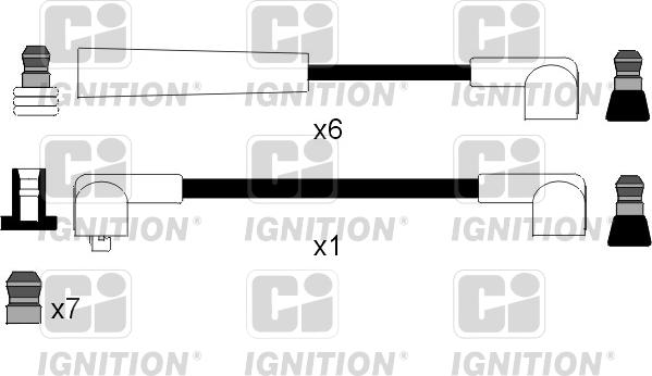 Quinton Hazell XC1015 - Augstsprieguma vadu komplekts adetalas.lv