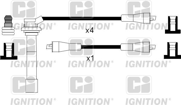 Quinton Hazell XC1018 - Augstsprieguma vadu komplekts adetalas.lv