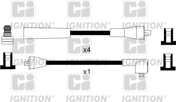 Quinton Hazell XC1025 - Augstsprieguma vadu komplekts adetalas.lv