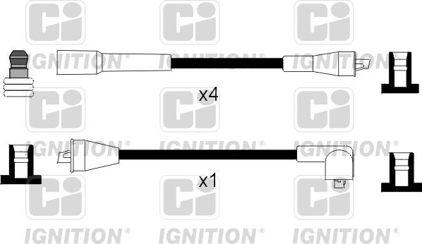 Quinton Hazell XC1075 - Augstsprieguma vadu komplekts adetalas.lv