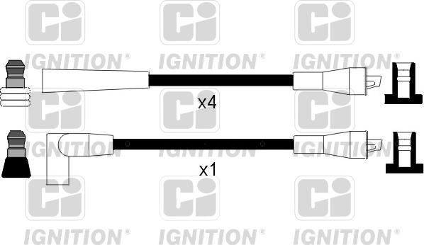 Quinton Hazell XC1071 - Augstsprieguma vadu komplekts adetalas.lv