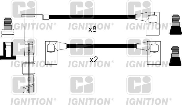 Quinton Hazell XC1078 - Augstsprieguma vadu komplekts adetalas.lv