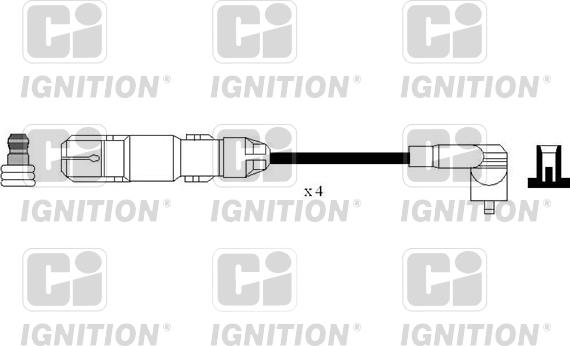 Quinton Hazell XC1194 - Augstsprieguma vadu komplekts adetalas.lv