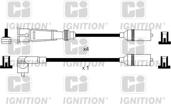 Quinton Hazell XC1149 - Augstsprieguma vadu komplekts adetalas.lv