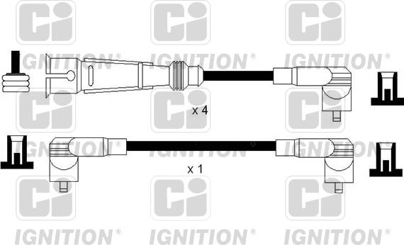 Quinton Hazell XC1151 - Augstsprieguma vadu komplekts adetalas.lv