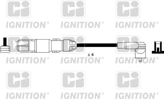 Quinton Hazell XC1162 - Augstsprieguma vadu komplekts adetalas.lv