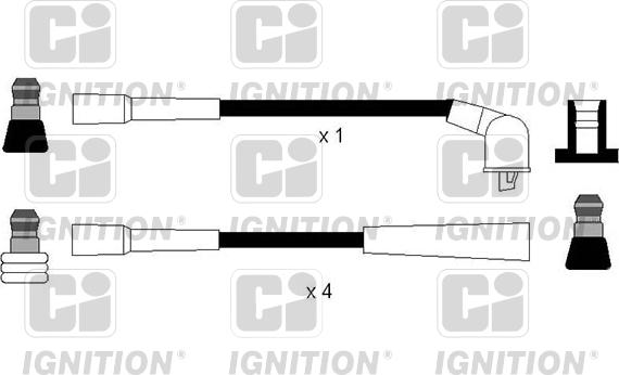 Quinton Hazell XC1174 - Augstsprieguma vadu komplekts adetalas.lv