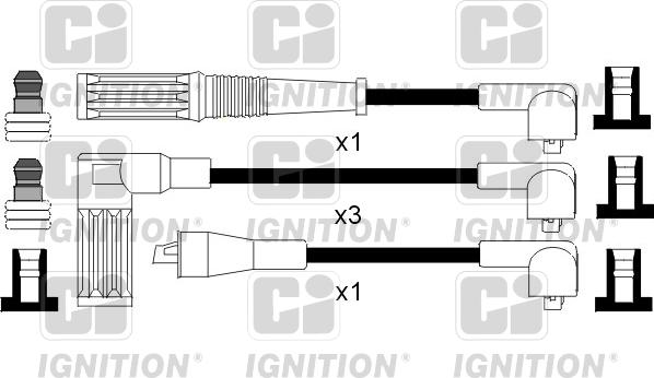 Quinton Hazell XC894 - Augstsprieguma vadu komplekts adetalas.lv