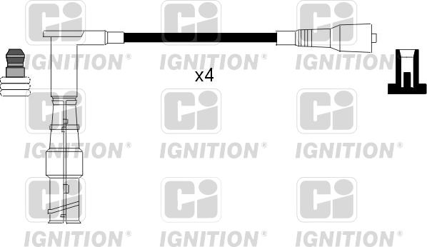 Quinton Hazell XC858 - Augstsprieguma vadu komplekts adetalas.lv