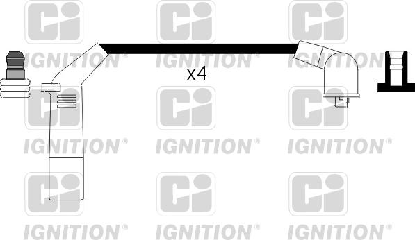 Quinton Hazell XC868 - Augstsprieguma vadu komplekts adetalas.lv