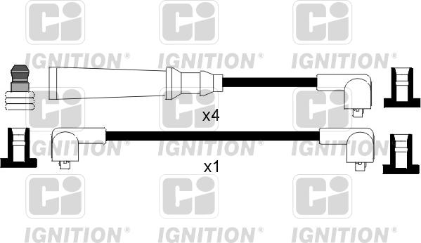 Quinton Hazell XC349 - Augstsprieguma vadu komplekts adetalas.lv