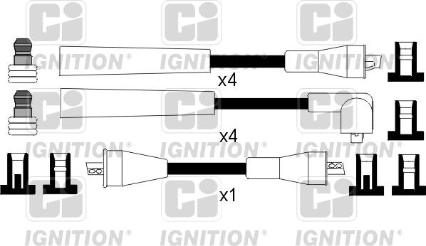 Quinton Hazell XC782 - Augstsprieguma vadu komplekts adetalas.lv