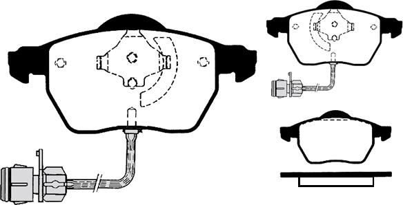 Open Parts BDM7590.20 - Bremžu uzliku kompl., Disku bremzes adetalas.lv