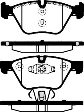 DJ Parts BP2863 - Bremžu uzliku kompl., Disku bremzes adetalas.lv