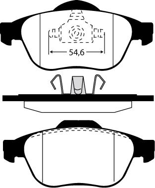 Pagid 8DB 355 009-111 - Bremžu uzliku kompl., Disku bremzes adetalas.lv