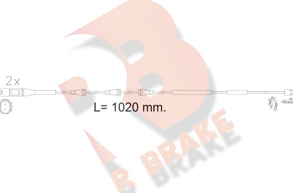 R Brake 610623RB - Indikators, Bremžu uzliku nodilums adetalas.lv